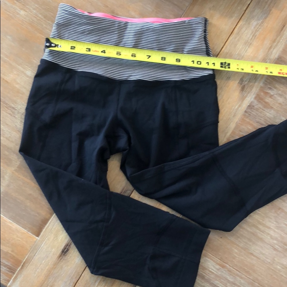Lululemon cropped tights, black, size 2